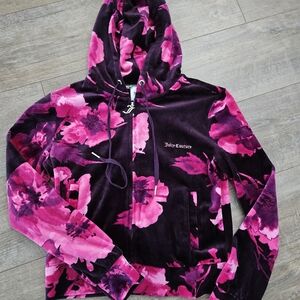 Juicy Couture Pink Flowers Hoodie